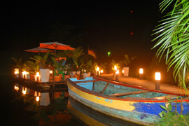 alis restaurant at night, the best food in cabarete