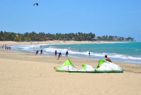 kiteboardinf at cabarete bay