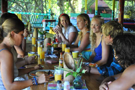 breakfast at the kitecamp